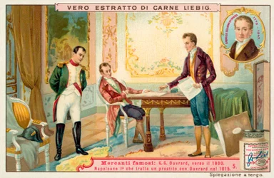 Napoleon negotiating a loan with French banker Gabriel-Julien Ouvrard, 1815